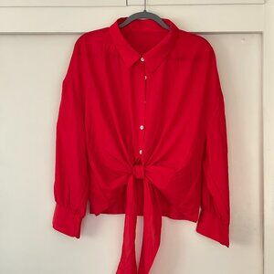 Calvaya 2XL Women's Red Blouse